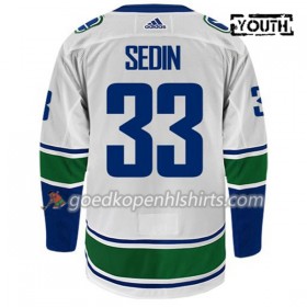 Vancouver Canucks HENRIK SEDIN 33 Adidas Wit Authentic Shirt - Kinderen